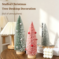 Mini Künstlicher Weihnachtsbaum Flaschenbürsten-Tischdekoration Hochwertige Personalisierte Anpassbare Farben für Zuhause im Winter