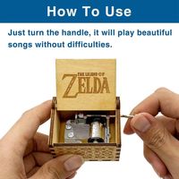 Музыкальная шкатулка Zelda Song of Storms, очень маленькая, с деревянным ручным механизмом, оптовые поставки B2B
