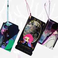 Porte-clés miroir de haute qualité Logo personnalisé Porte-clés miroir double face Personnage de dessin animé 3D Porte-clés Charmes Cadeaux promotionnels