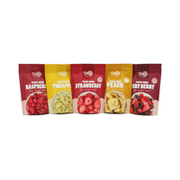 3,5g Op maat bedrukte, mat afgewerkte, hersluitbare aluminiumfolie zakje voor snoep, gedroogd fruit en voedsel, staande pouch met ritssluiting en handvat