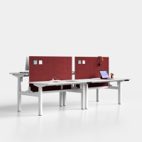 Cadre de bureau debout électrique réglable en hauteur ergonomique moderne et durable pour un usage professionnel