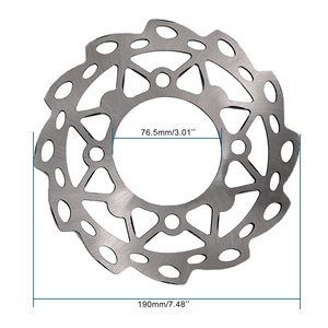 GOOFIT <span class=keywords><strong>190mm</strong></span> 摩托车盘式刹车片替换件，适用于 110cc 125cc Apollo 越野车 - Product Image 2