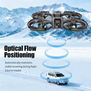 Drone en plastique avec 9-11 minutes d'autonomie de vol, portée de 120 mètres, grand écran de 4,5 pouces, évitement d'obstacles infrarouge et flux optique - Product Image 4