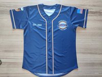 Camiseta de Béisbol Personalizada Anti UV de Manga Corta Transpirable Uniforme de Equipo Unisex para Hombre y Mujer 2XL OEM