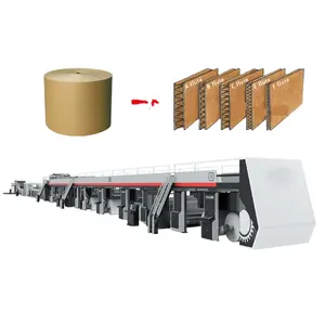 Corrugated Paperboard Production Line Corrugated Cardboard Making Machine Corrugated Box Making Machine Fully Automatic