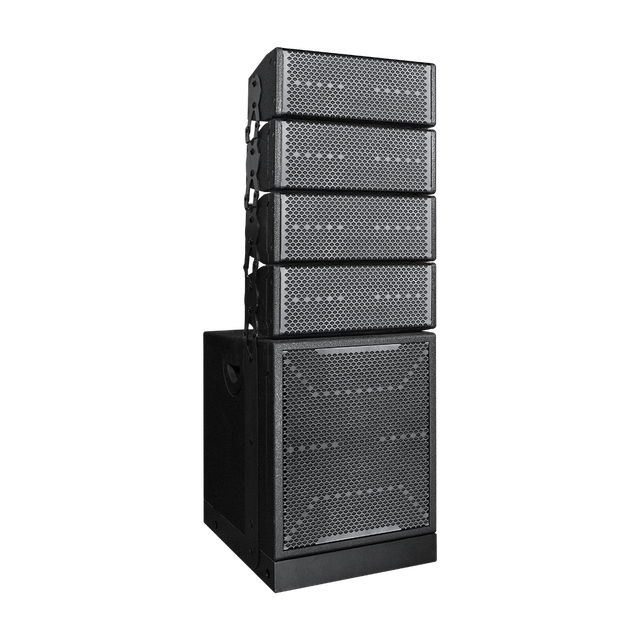 Wall-mounted 100Wx4 Loudspeaker 300W Subwoofer Professional Line Array Speaker