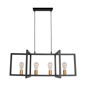 Хит продаж, промышленная люстра черного и золотого цвета, осветительная продукция, домашняя подвесная осветительная арматура в <span class=keywords><strong>Alibaba</strong></span> - Product Image 5