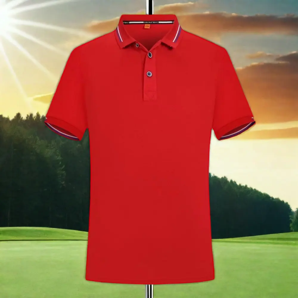 2024 Nieuwe Heren Golf Sport Poloshirt Sport Sneldrogend Hoge Kwaliteit Zakelijk Kantoor T-Shirt
