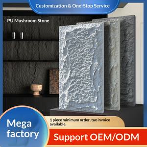 Pierre artificielle légère en ardoise de champignon Pu, pierre d'art, mur extérieur, brique culturelle, décoration de mur de fond, simulation de mur en pierre - Product Image 1