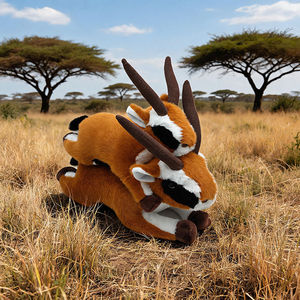 Vente en gros d'usine OEM ODM, jouet en peluche réaliste de haute qualité, animal sauvage, antilope gazelle, pour enfants, cadeau, décoration de chambre - Product Image 2
