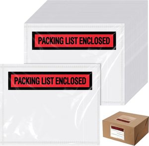 4.5 "x 5.5" sacchetto di lettera di lettera di imballaggio trasparente con la lista di imballaggio incluso sacchetto di stampa busta per fattura - Product Image 5