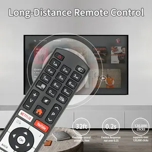 RC4318P RC4318 per Vestel Finlux <span class=keywords><strong>Telefunken</strong></span> Edenwood 4K Smart TV telecomando con NETFLIX YouTube PrimeVideo - Product Image 3