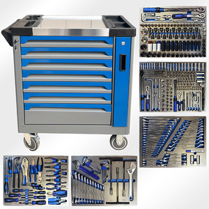 Boîte à outils complète de réparation automobile OEM en acier allié, 413 pièces, pour l'exportation, avec armoire combinée, fabriquée en Chine, Tmall Touhu Factory - Product Image 1