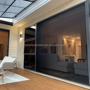 Khung hợp kim nhôm chống muỗi an ninh lưới plisse màn hình có thể thu vào cửa xếp li lưới gấp cửa màn hình - Product Image 2