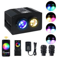 Luz LED de 16W con Forma de Estrella para Techo de Auto, Luces de Techo de Fibra Óptica de Aluminio, Cambio de Color RGB, Control Remoto, Clasificación IP20, 2 Años de Garantía
