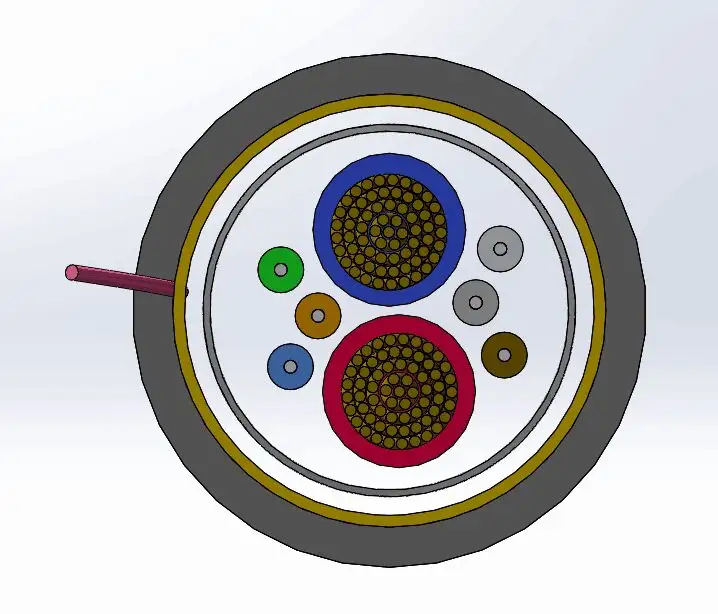 एफटीटीएच इनडोर, आउटडोर एसएम G657A2 1.5mm x 2 TPU काले फाइबर ऑप्टिक हाइब्रिड गिरा केबल