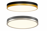 Plafonnier LED Worbest 16 pouces, série bicolore, 25W, 1800lm, adapté au salon, à la chambre à coucher, au couloir, certifié ETL/cETL