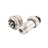 Connecteur d'aviation GX20 20 mm, 2, 3, 4, 5, 6, 7, 8, 9, 10, 12 broches, mâle/femelle, montage sur panneau, prise, type à souder, connecteur circulaire métallique
