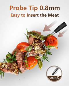 Thermomètre de <span class=keywords><strong>cuisson</strong></span> <span class=keywords><strong>sans</strong></span> <span class=keywords><strong>fil</strong></span> intelligent à 4 sondes pour fumoir, barbecue, four, gril, cuisine, fumoir et rôtisserie. - Product Image 4