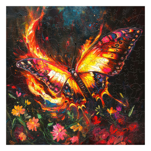 Tùy Chỉnh 3D Bằng Gỗ Bướm Trò Chơi Ghép Hình Câu Đố Trò Chơi Tự Làm Thiết Kế Với 50-500 Miếng Tùy Chỉnh Logo Thương Hiệu Bao Bì - Product Image 2