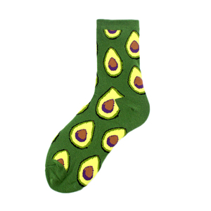 Nouvelle mode fruits avocat citron ananas animaux <span class=keywords><strong>renard</strong></span> plante feuille équipage coton drôle mignon femmes <span class=keywords><strong>chaussettes</strong></span> - Product Image 5