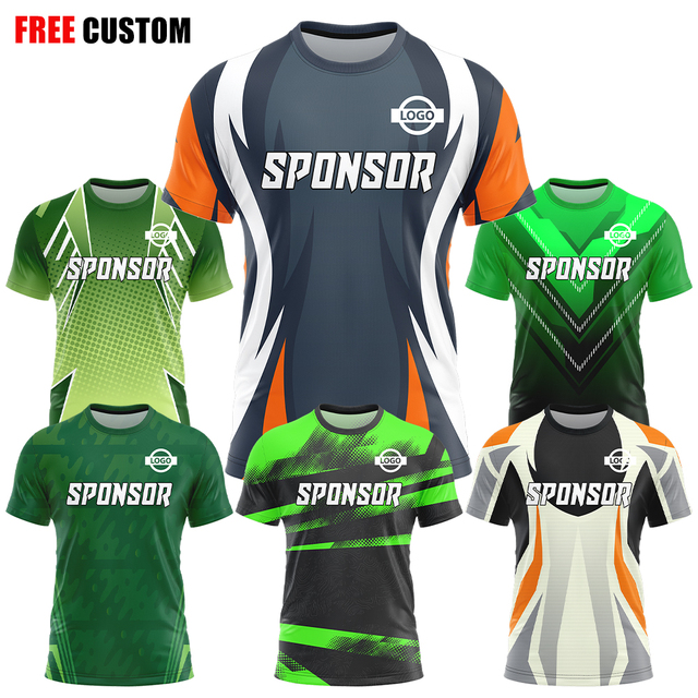 Free Design Your Own T-shirt E Sport Wear Full Sublimation High Quality E-sport Game Jersey Team ESports Uniform