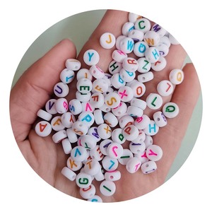 <span class=keywords><strong>Cuentas</strong></span> Acrílicas Planas <span class=keywords><strong>con</strong></span> Forma de <span class=keywords><strong>Letras</strong></span> de Colores Variados, Separadores Sueltos <span class=keywords><strong>para</strong></span> Fabricación de Joyería, Accesorios <span class=keywords><strong>para</strong></span> <span class=keywords><strong>Pulseras</strong></span> DIY, Plástico Lucite - Product Image 3