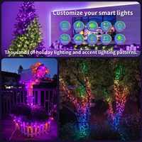 Décoration extérieure gouly guirlande de lumières led de Noël 360 angle lumineux ucs2904 câble lumineux en caoutchouc