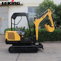 Prix compétitif : Mini-excavatrice Laidong 385 à moteur diesel de 2 tonnes avec chenilles extensibles