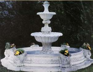 Fontaine en marbre beige <span class=keywords><strong>de</strong></span> style romain, bassin sculpté, grande fontaine d'extérieur pour <span class=keywords><strong>jardin</strong></span>, décoration <span class=keywords><strong>de</strong></span> cour, écologique <span class=keywords><strong>et</strong></span> durable - Product Image 5