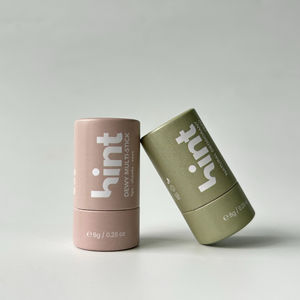 Cilindro de Perfume de bálsamo labial biodegradable orgánico respetuoso con el medio ambiente hecho a mano personalizado, tubos de papel Kraft reciclables, embalaje de belleza - Product Image 3