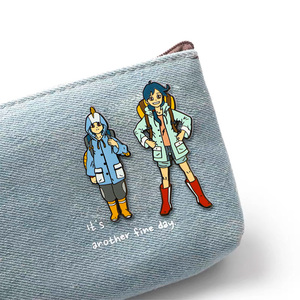 Personalizzabile in metallo artigianato morbido/smalto duro spilla emblemi magnetici spilla per abbigliamento Logo spille per cappelli distintivi Anime - Product Image 5