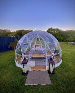 Sang Trọng 12ft 3.6M Ngoài Trời Trong Suốt Vườn Khách Sạn Glamping Igloo <span class=keywords><strong>Dome</strong></span> Lều Cho Gia Đình Hoạt Động - Product Image 1