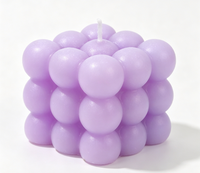 Bougie artistique en forme de raisin dans un bocal en verre, cire de soja, sans gouttes, faite à la main, non toxique, style moderne, design multicolore aux fruits, décoration d'intérieur