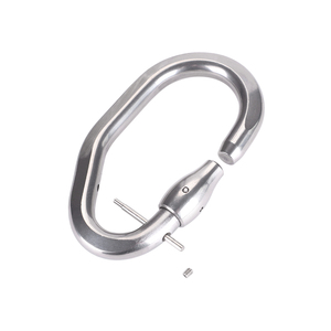 Thép Không Gỉ Leo Núi Rừng Đi Qua Phiêu Lưu Thiết Bị Bảo Vệ Không Bị Gián Đoạn C Móc <span class=keywords><strong>Carabiner</strong></span> - Product Image 6