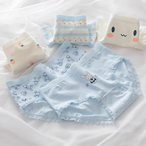 綿の女の子用下着 キッズ 子供用パンツ ソフトで通気性のある95％綿の漫画柄ボクサーパンツ 漫画柄女の子用ブリーフ 0502 - Product Image 3