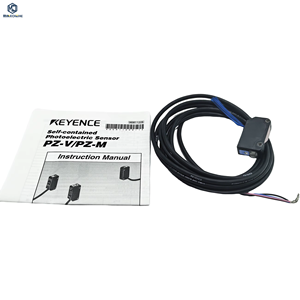 เซ็นเซอร์ออปติคอลแบบสะท้อนแสงทรงสี่เหลี่ยม PZ-M11 พร้อมแอมพลิฟายเออร์ในตัว ใช้หลักการเลเซอร์ เซ็นเซอร์โฟโตอิเล็กทริค Keyence  แบบ NPN/PNP  แรงดันไฟฟ้าขาออก 12-24V - Product Image 1
