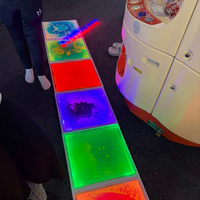 Piso Luminoso LED Recargable con Cambio de Color RGB para Discotecas, Baldosas de Gel LED para Juegos Sensoriales y Aprendizaje Infantil