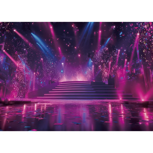 Telón <span class=keywords><strong>de</strong></span> Fondo Rojo para Fotografía <span class=keywords><strong>de</strong></span> Cine, Alfombra Roja, Fondo para Premios con Cintas Doradas, Graduación, Baile <span class=keywords><strong>de</strong></span> Graduación, Fiesta <span class=keywords><strong>de</strong></span> Cumpleaños - Product Image 4