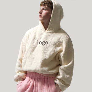High Quality Manufacturer Custom Blank Logo Embroidered Casual Style Oversized Heavyweight <b>Polyester</b>/Cotton Winter <b>Hoodie</b> - Product Image 2