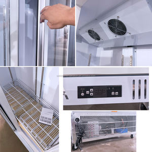 Convenience Store 3 Glass Doors Commercial Cold Beverage Display <b>Cooler</b> with <b>Air</b> & Fan Cooling - Product Image 6