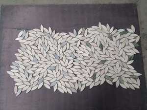 <span class=keywords><strong>Carrera</strong></span> Thassos-mosaico de mármol blanco pulido, diseño de mosaico de margaritas y flores - Product Image 6