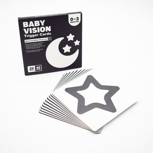 ハイコントラストベビーフラッシュカード赤ちゃんの視覚刺激カード赤ちゃんの認知のための黒と白のカード - Product Image 3