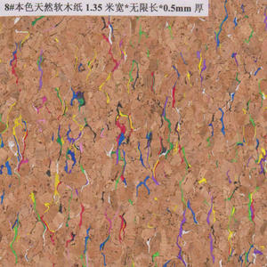 Placage de liège de Dongguan, largeur 1,35 m, épaisseur 0,5 mm, papier naturel en bois souple pour usage scolaire, forme rectangulaire, matériau en fibres végétales - Product Image 2