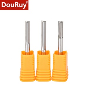 DouRuy 2 flautas Straight End Mill CNC Straight <span class=keywords><strong>Bit</strong></span> <span class=keywords><strong>Router</strong></span> Bits - Product Image 5