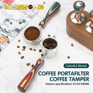 Outils de barista professionnels accessoires de café 51mm pour <span class=keywords><strong>Delonghi</strong></span> La spécialiste café porte-filtre sans fond - Product Image 5