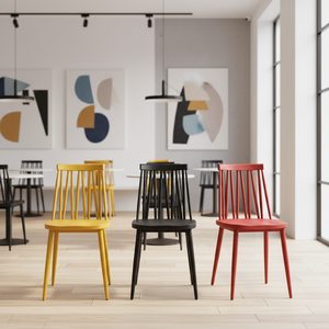 เก้าอี้พลาสติกดีไซน์ทันสมัย พกพาสะดวก ทนทาน เหมาะสำหรับใช้ในบ้าน - Product Image 1