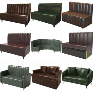 Sofá Tipo Booth de Cuero para Restaurante o Cafetería de Diseño Americano para Comedor Comercial - Product Image 4