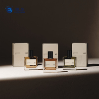 Boîte d'emballage en papier pour parfum, imprimée UV, portable, recyclable, personnalisée, faite à la main, de luxe, pour les boutiques de détail