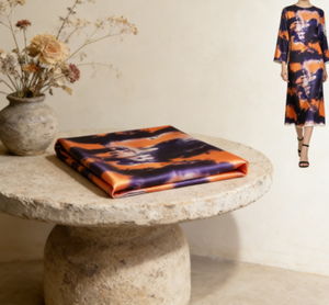 Tissu satiné russe de haute qualité, imprimé numériquement, style Ankara africain, pour robe - Product Image 1